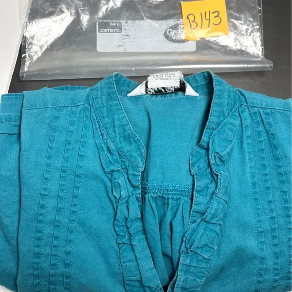Lots of Love by Speechless Small Blue Cotton Dress/Top Short Sleeve Turquoise - Image 9