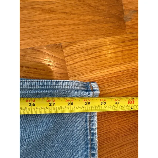 Abercrombie Fitch Curve Love The 90s‎ Straight Ultra High Rise Jeans Size 26 - Image 5