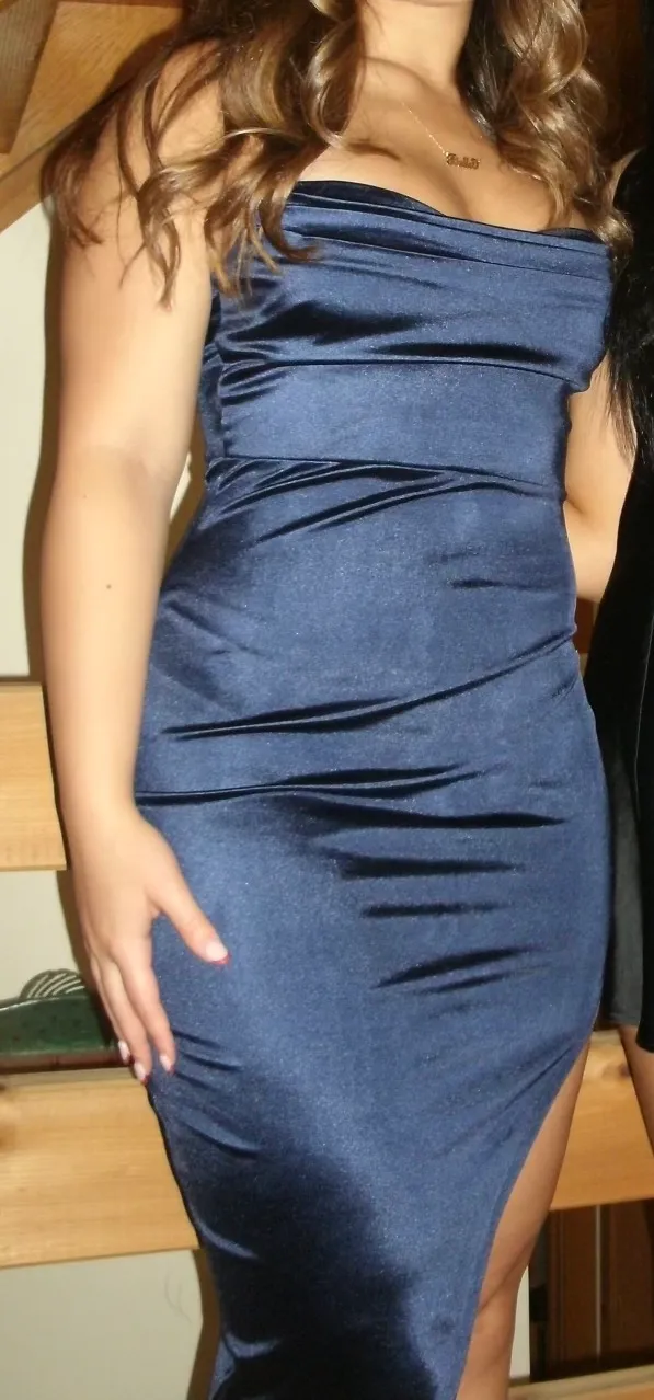 Reign The Night Satin Midi Dress - Image 2
