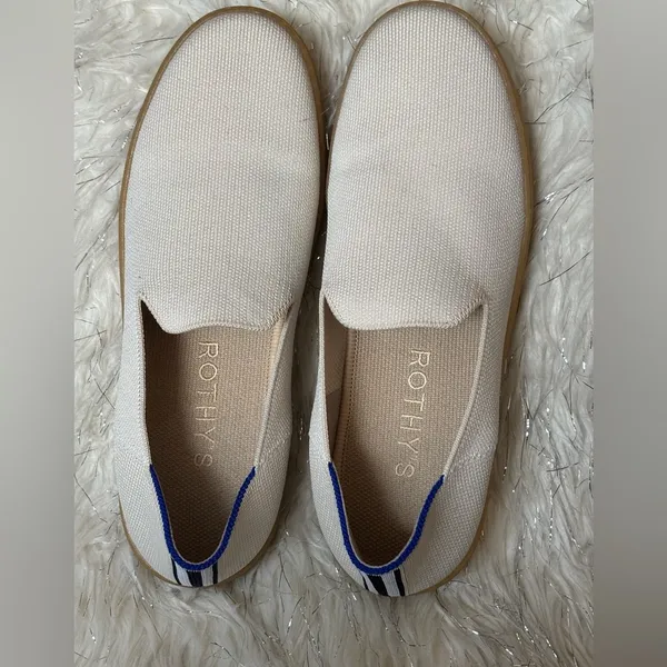 Rothy's Women’s Ivory Beige Slip-On Comfort Flat Sneakers Size W9.5 - Image 13