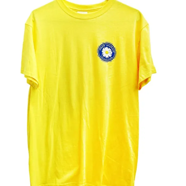 Simply Southern Sunshine Lemon Croc Design Happy Yellow Tshirt - Image 2
