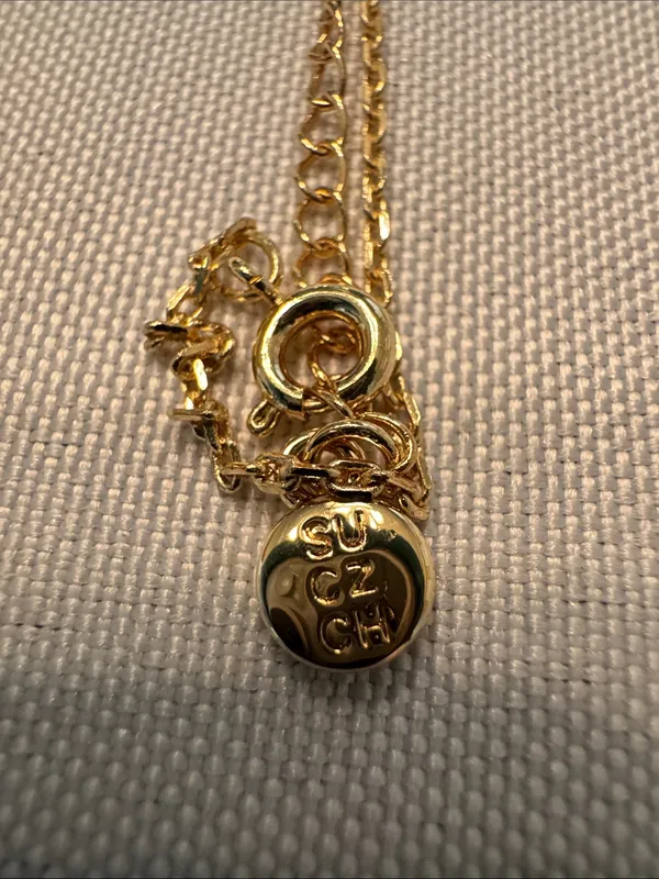 Gold Heart Pendant Necklace with Crystal Accents - Women Jewelry - Image 4