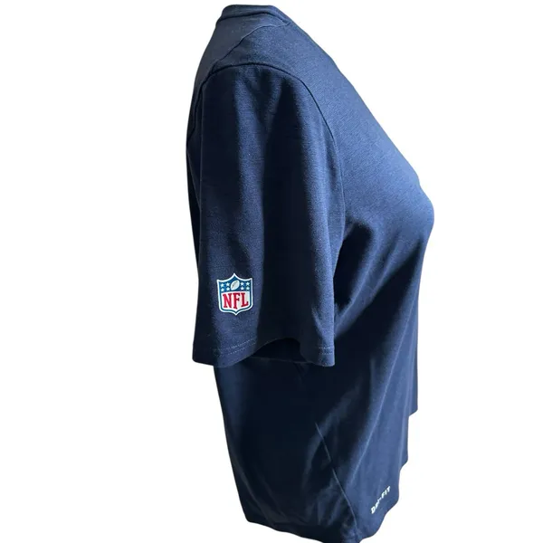 Nike Dri-Fit Denver Broncos Women’s Logo Blue Microstripe T-shirt XL Runs Small - Image 3