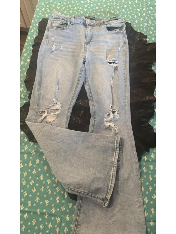 Indigo Rein Women's Jeans – Size 15 (31x32) Blue Denim Pants - Image 3