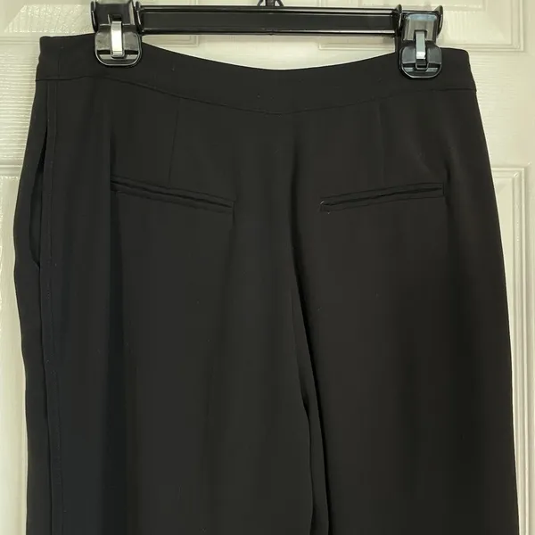 Who What Wear black wide leg slit high waist trousers pants - Image 4