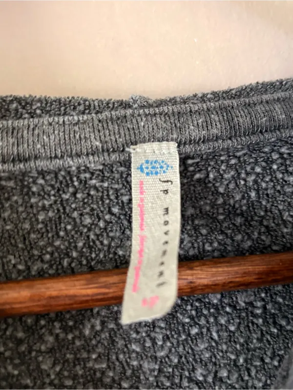 FP Movement Free People The Believer Hoodie Charcoal Grey Size XS - Image 3