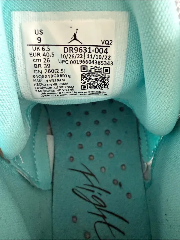 Nike Air Jordan Women’s Jumpman Two Trey Tropical Teal Sneakers - Image 8