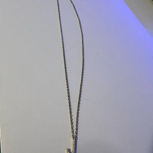 Delicate Silver-Tone Pendant Necklace - Women's Jewelry - Image 2