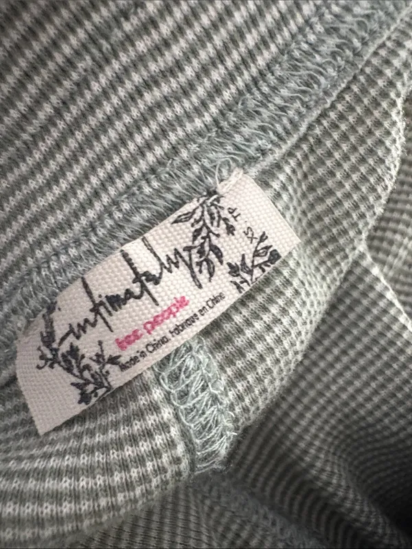 Free People Striped Slit Hem Lounge Sleep Pants XS - Image 6