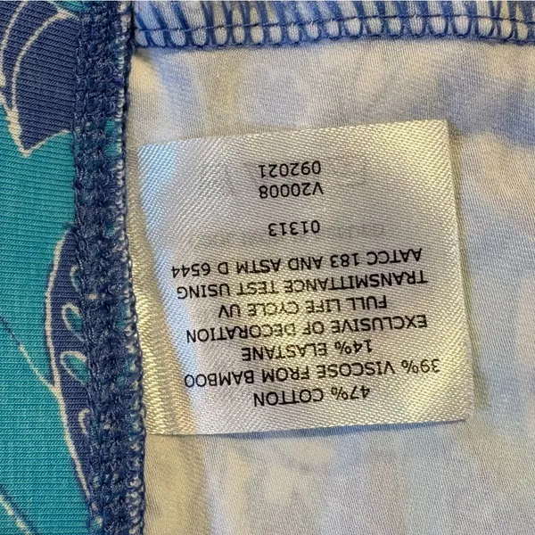 COOLIBAR Monterey Morada Aqua Blue Paisley UPF 50 Leggings Sun Protection~S💛 - Image 10