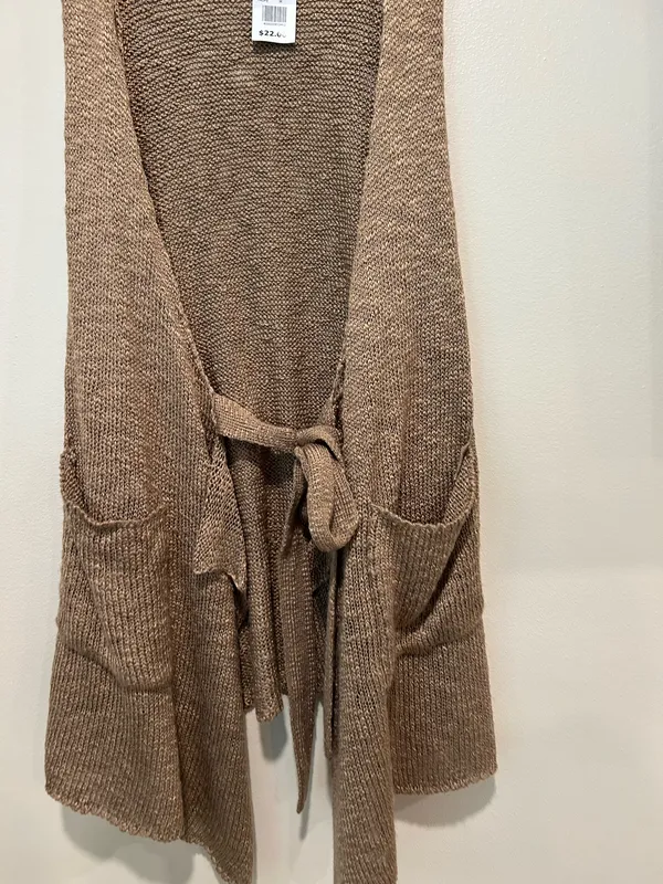 NWT crochet cardigan (M) Brown Size M - Image 3