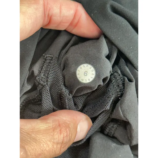 Lululemon On The Fly Short 2.5 Woven Black Mid Rise Athletic Shorts W7AFBS 6 - Image 7