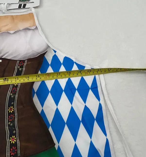 Oktoberfest Fraulein Fabric Novelty Apron Halloween Costume German Bar Maiden - Image 7