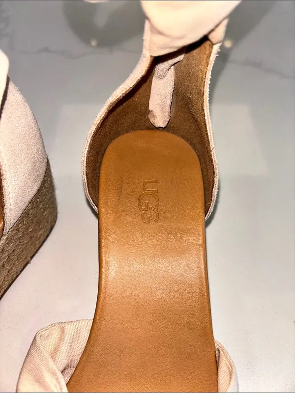 UGG Yarrow Wedge Sandals Beige - Image 4