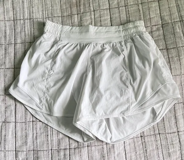 Lululemon White Hotty Hot Shorts - Image 2
