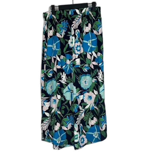 Ann Taylor Loft Maxi Jungle Floral Print Skirt Stretch Waist Size Small - Image 2