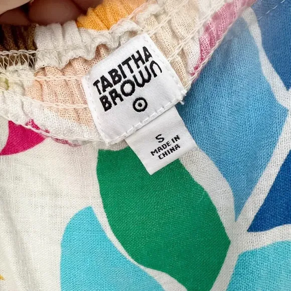 TABITHA BROWN for TARGET Botanical‎ Floral Printed Mini Dress Small - Image 5