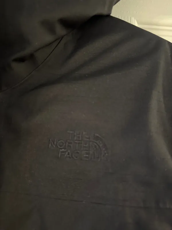 THE NORTH FACE Insulated Black Hooded Parka long size L 100% nylon and Goose - Image 2