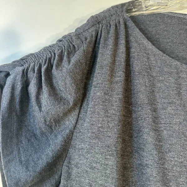 Lauren Ralph Lauren Pilar Heather Gray‎ Ruched Blouson Dress 16 NWT $139 - Image 10