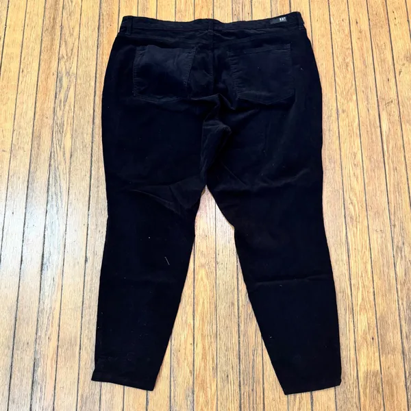 KUT From the Kloth Diana Skinny Corduroy Pants Stretch Black Plus Size 22W‎ - Image 10