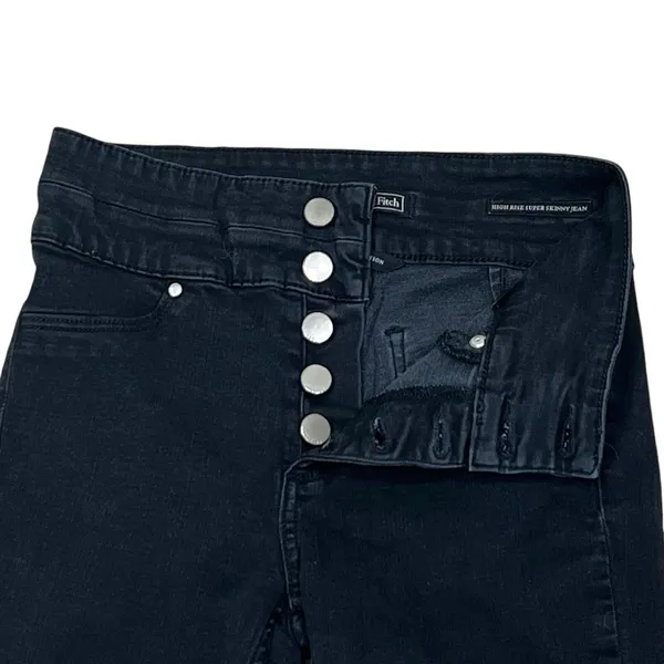 Abercrombie & Fitch Signature Denim Jeans Super Skinny High Rise 25 HR Stretch - Image 11