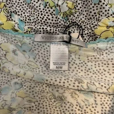 NWT Victoria’s Secret Blue And Yellow Floral Lace Trimmed Romper - Image 3