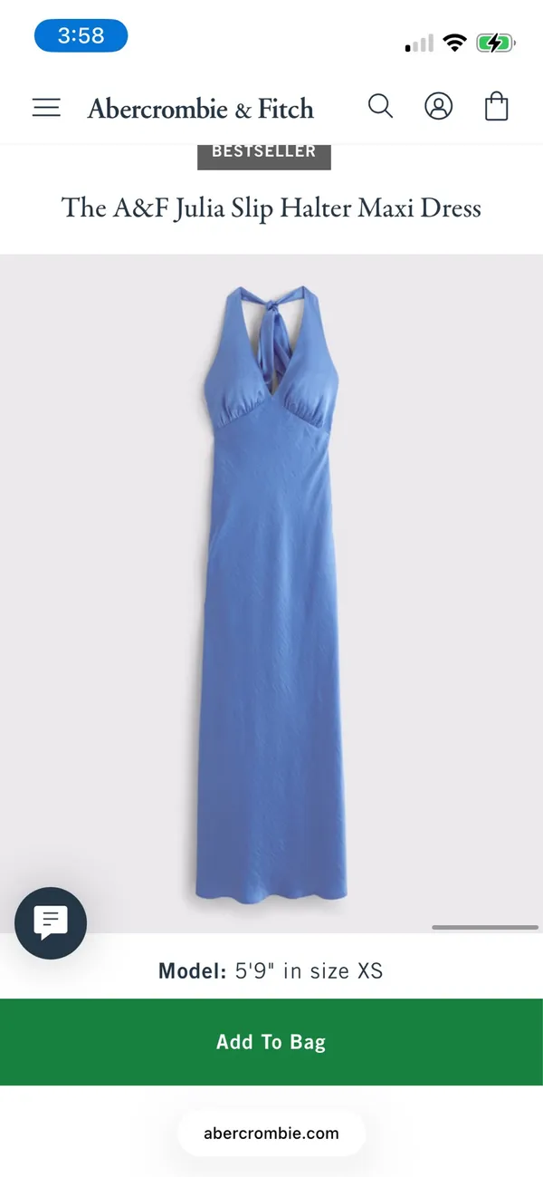 Abercrombie Julia slip halter dress - Image 5