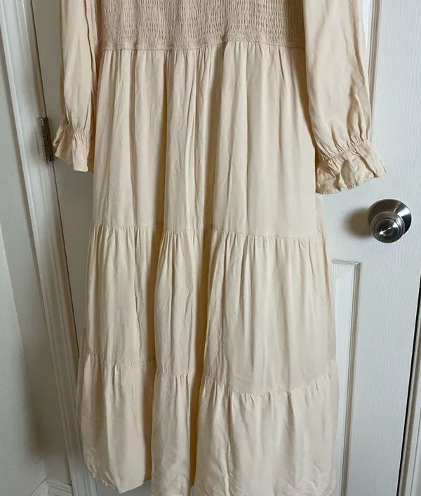 Women's Casual Long Sleeve Smocked Dress size X-Large - Image 4