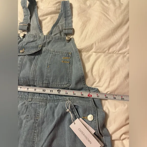 Outerknown Light Blue Denim Overalls for Women - NWT - Size M cotton - Image 13