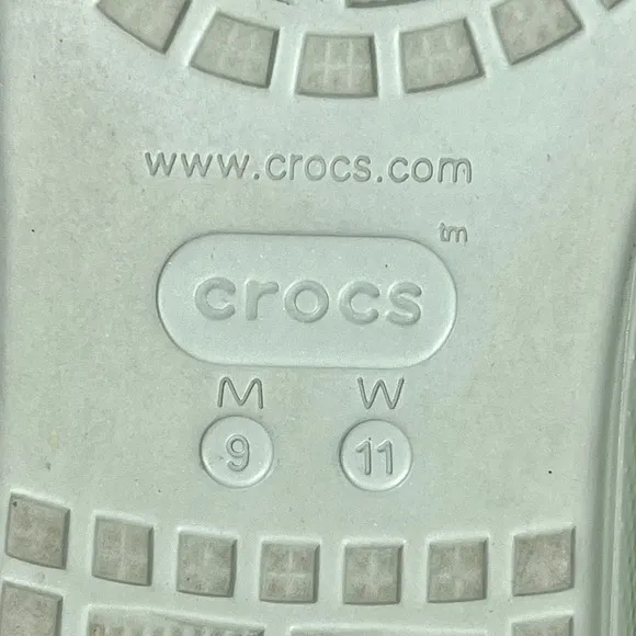 Crocs Crush Platform Slides Sandals High Shine Light Green W11/M9 Chunky Shoes - Image 5