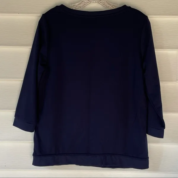 LC Lauren Conrad Embroidered Sweatshirt Sz M - Image 6