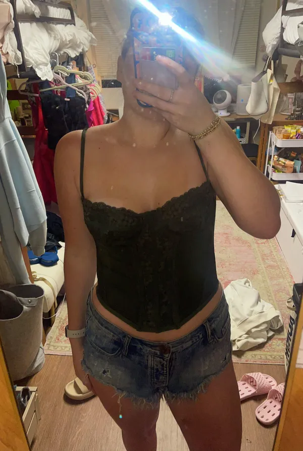 Forever 21 Lace Corset Top - Image 3