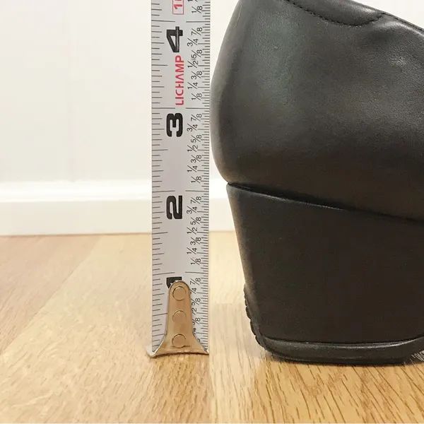 NURTURE Brown Leather Square Toe Heel Pump Wedge Chunky‎ Block Heel Size 9.5 - Image 8