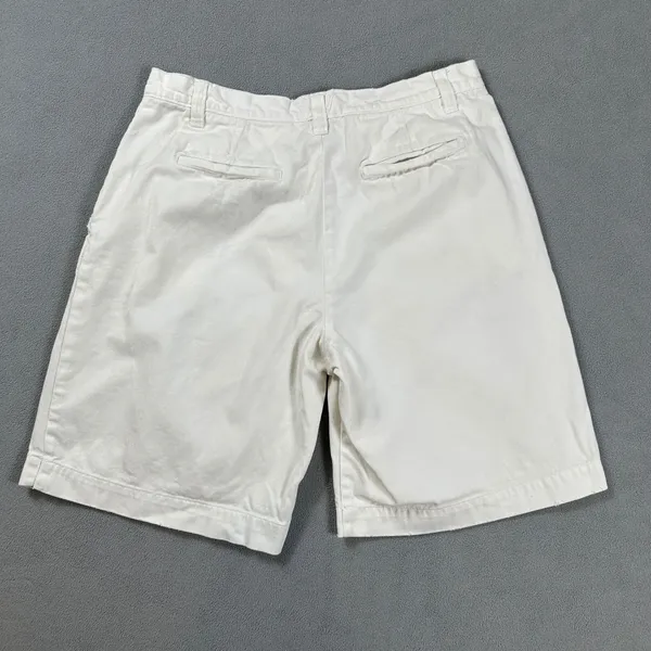 Vintage Abercrombie and Fitch Chino Shorts Womens 10 31W White High Rise Cotton - Image 2