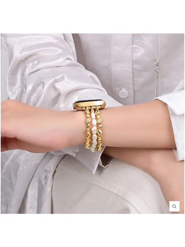 NWT Cape Diablo Golden Pearl Stretch Apple Watch Strap - Image 4