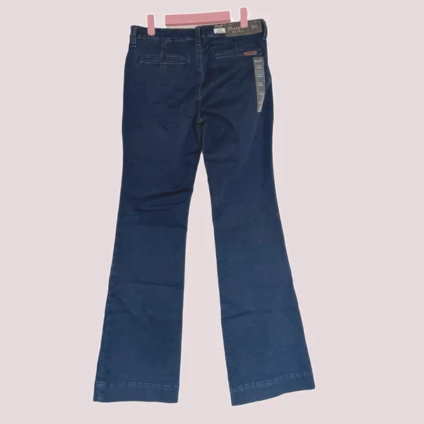 NWT Wrangler Women's Retro Mae Mid Rise Wide Leg Trouser Jeans - 9/10 x 34 - Image 5