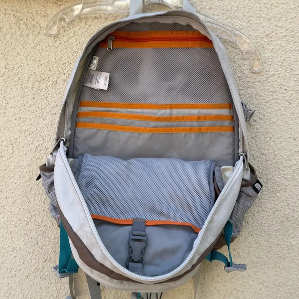 The North Face Isabella Grey Teal Backpack - Image 7