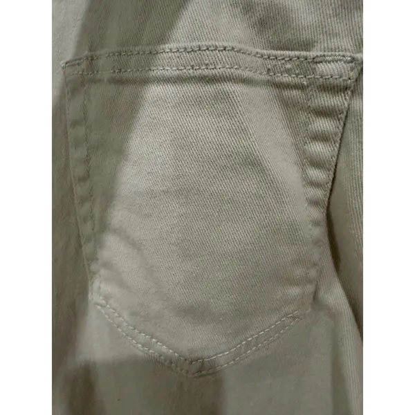 H&M Divided Wide Leg Cream Cotton Blend Stretch Jeans|4 - Image 6