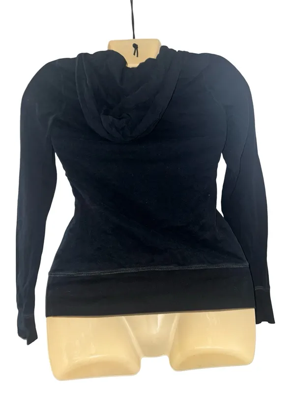 Nike Black Women's Full-Zip Hooded Bomber Jacket - Image 5