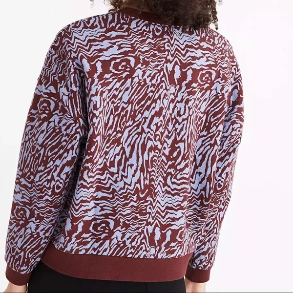Madewell (Re)sourced Cotton Oversized Sweatshirt in Tigerized Print - Image 2