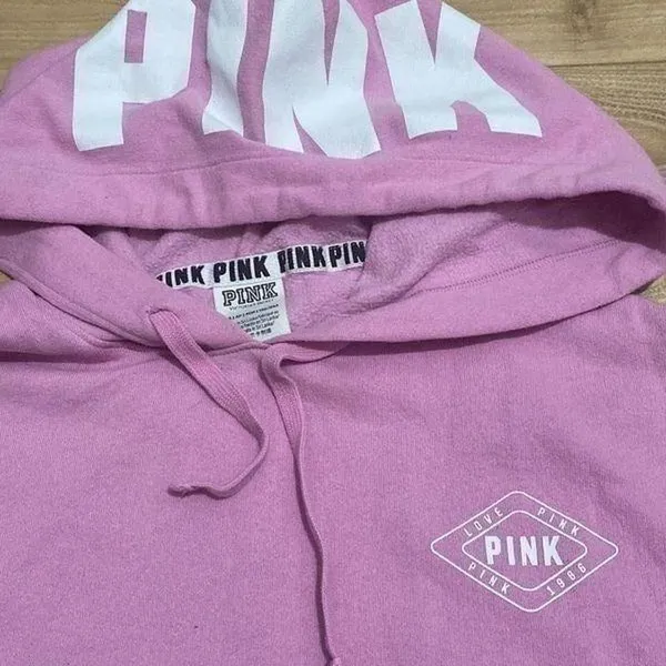 Victoria's Secret Pink Cropped Hoodie‎ size XS - Image 2