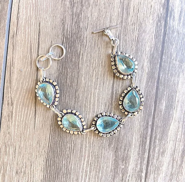 Ice Blue Quartz Bracelet - Image 3