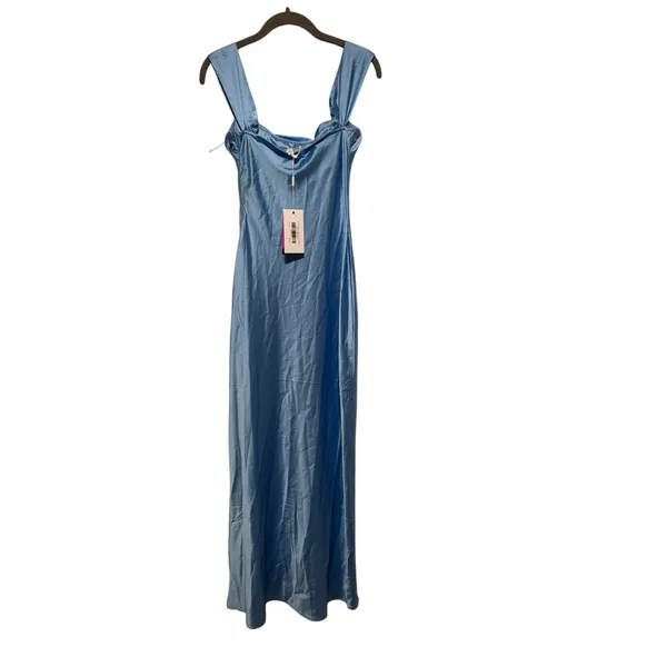 Beginning Boutique Ella Light Blue Off Shoulder Dress S - Image 6