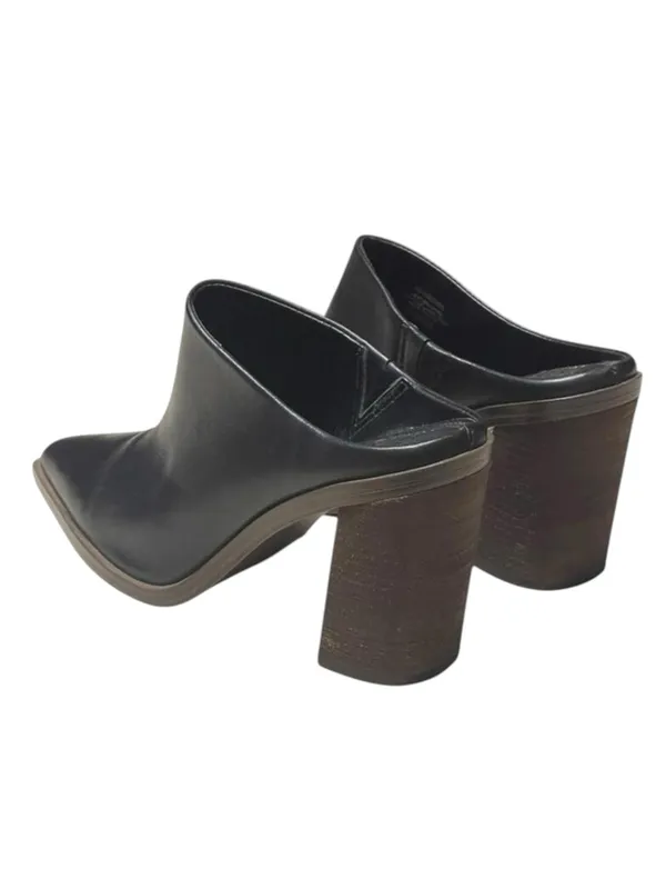 Vince Camuto 𖤐 Weeren Heel Mule Boot Bootie 𖤐 Black Leather 𖤐 8.5M 𖤐 Worn Once - Image 7
