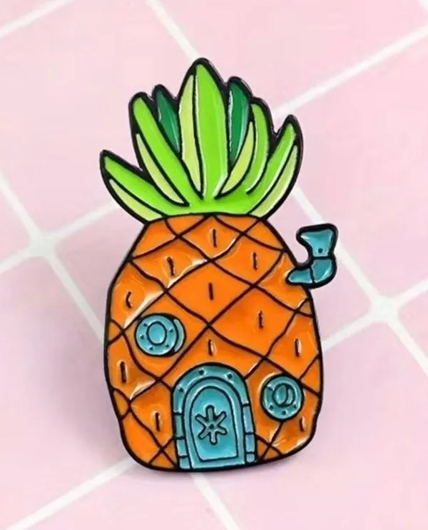 SpongeBob SquarePants pineapple pin￼ Orange - Image 2