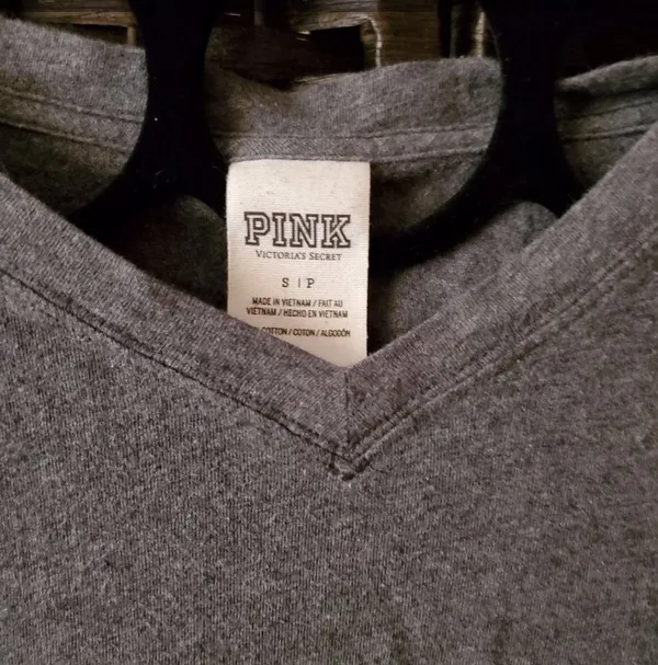 Victoria Secret Pink V Neck T - Shirt - Image 3