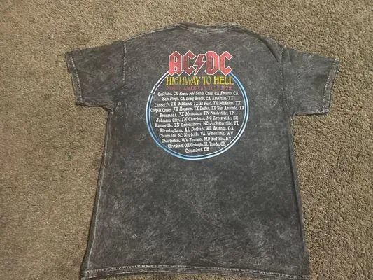 AC/DC Washed Tee Size Large - Image 7