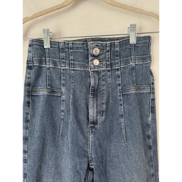 Free People We The Free Jayde High Rise Flare Jeans Size 27 - Image 6
