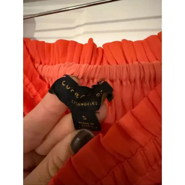Anthropologie Current Air colorblock smocked waist high rise maxi skirt sml - Image 3