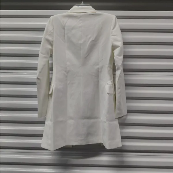 Spring + Mercer Womens Blazer Dress XS White Bridal Chic Cocktail Party Wedding - Image 6
